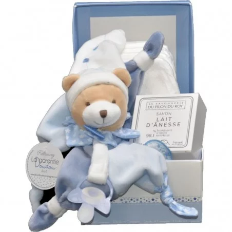 Doudou attache-sucette Ours Petit Chou Doudou et Compagnie