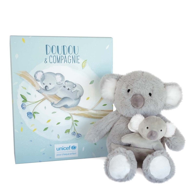 Unicef Koala Avec Bebe Doudou Compagnie