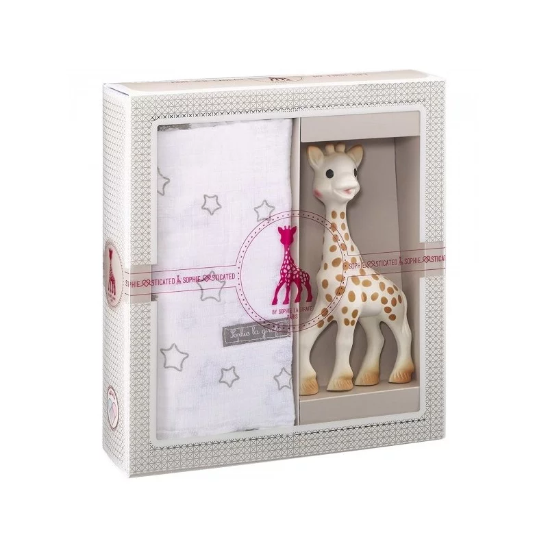 Sophie la Girafe en boite cadeau - Caoutchouc naturel - Jouet bebe